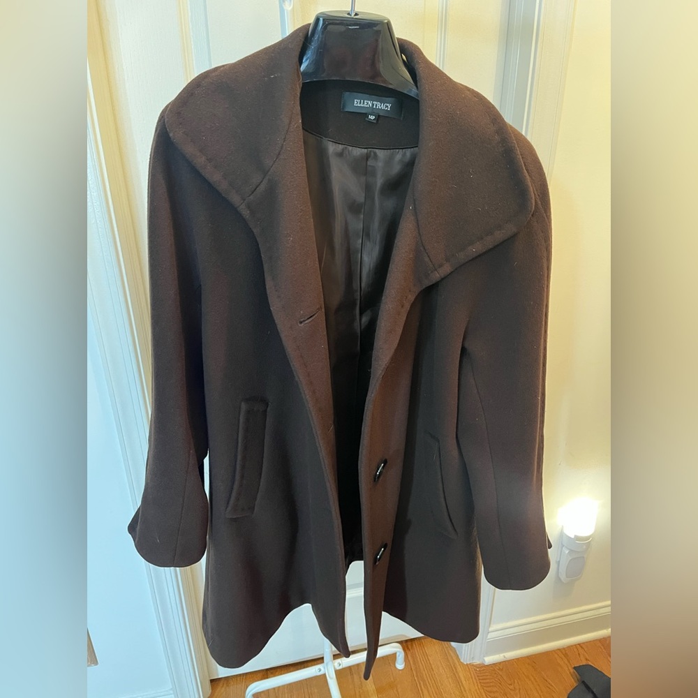Ellen Casey Brown Wool Jacket